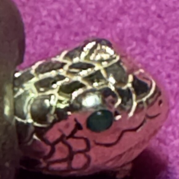 Vintage 14K Gold Turtle Brooch With Citrine Accents Petrified Wood Shell 2" X 1 - Picture 7 of 8